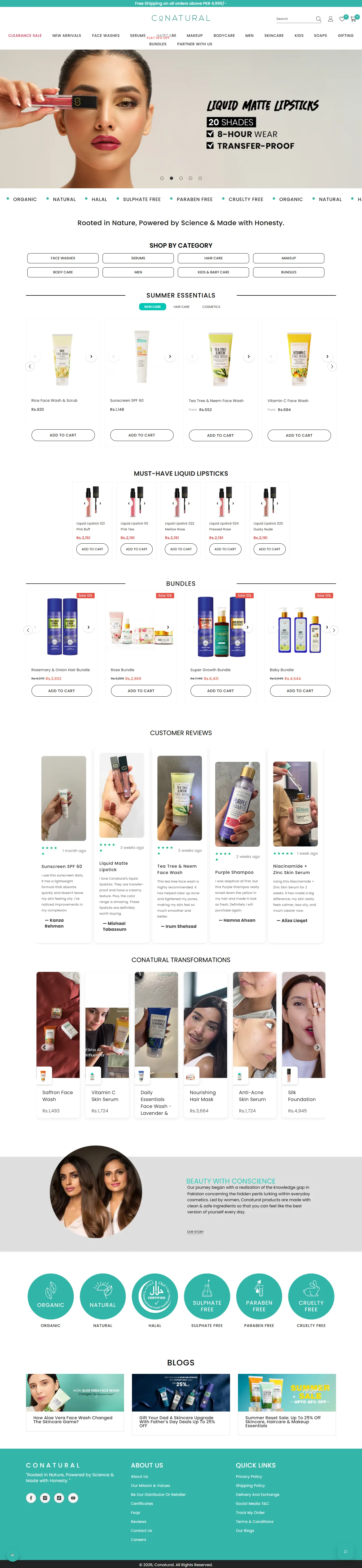 Conatural — Shopify store built by Creatify