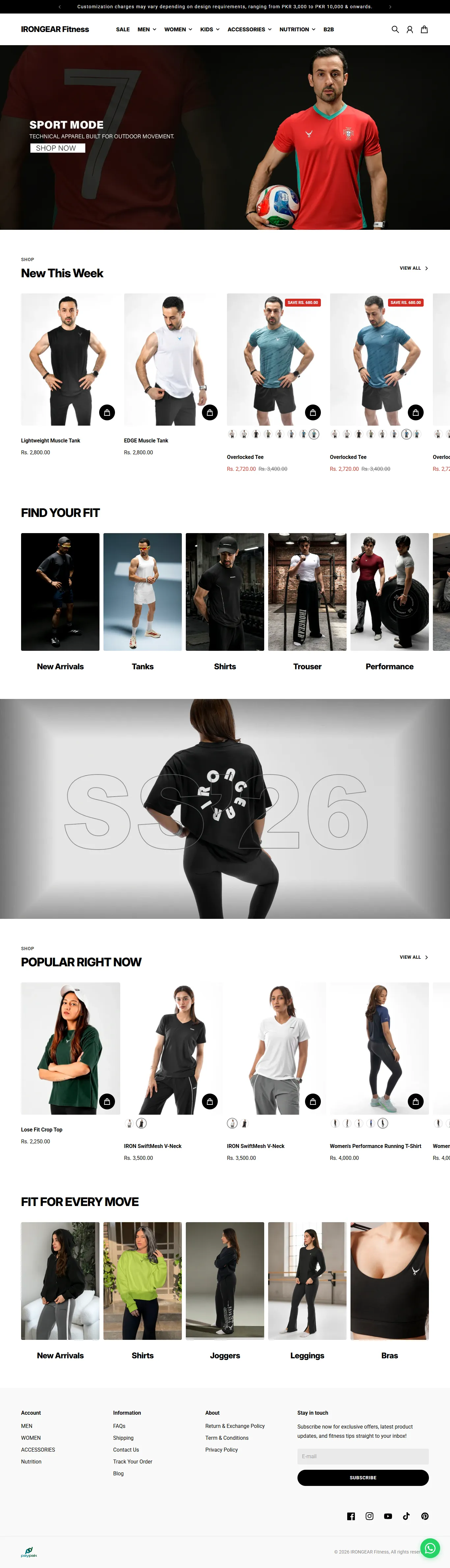 Iron Gear — Shopify store built by Creatify