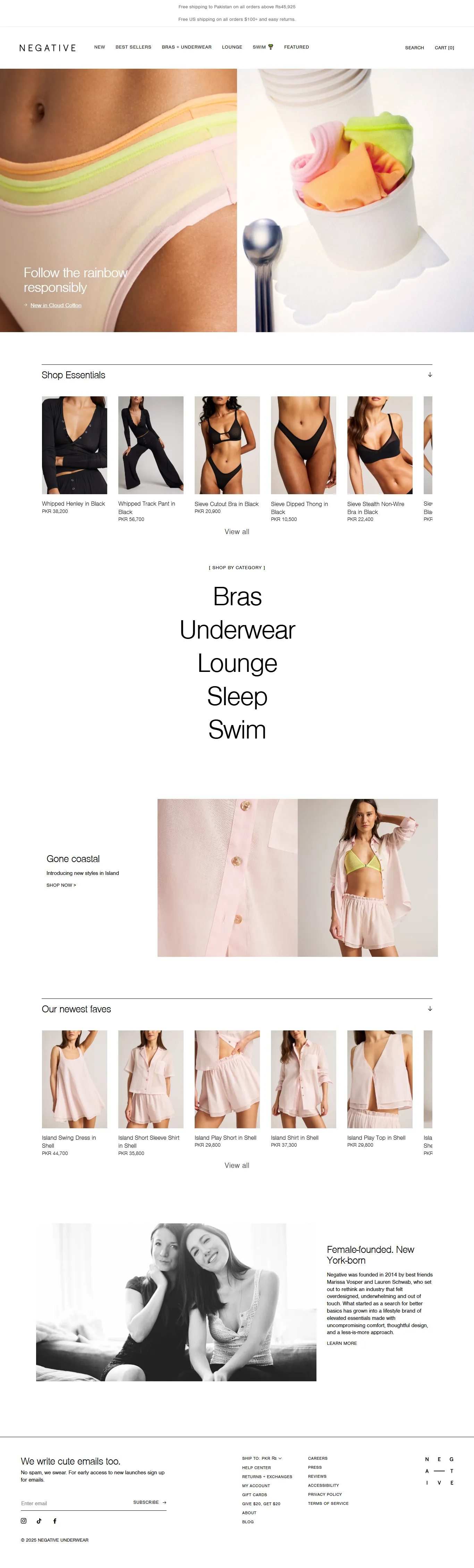 Negative Underwear — Shopify store built by Creatify