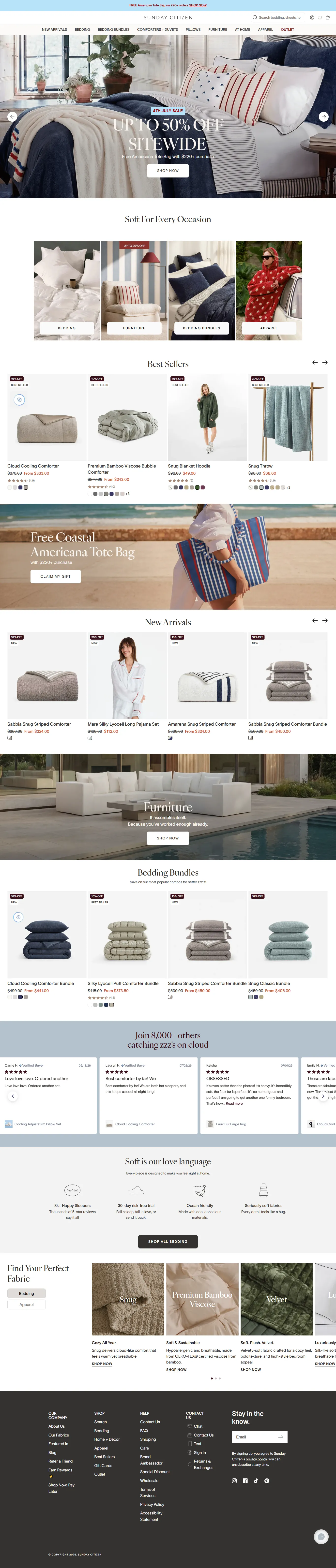 Sunday Citizen — Shopify store built by Creatify
